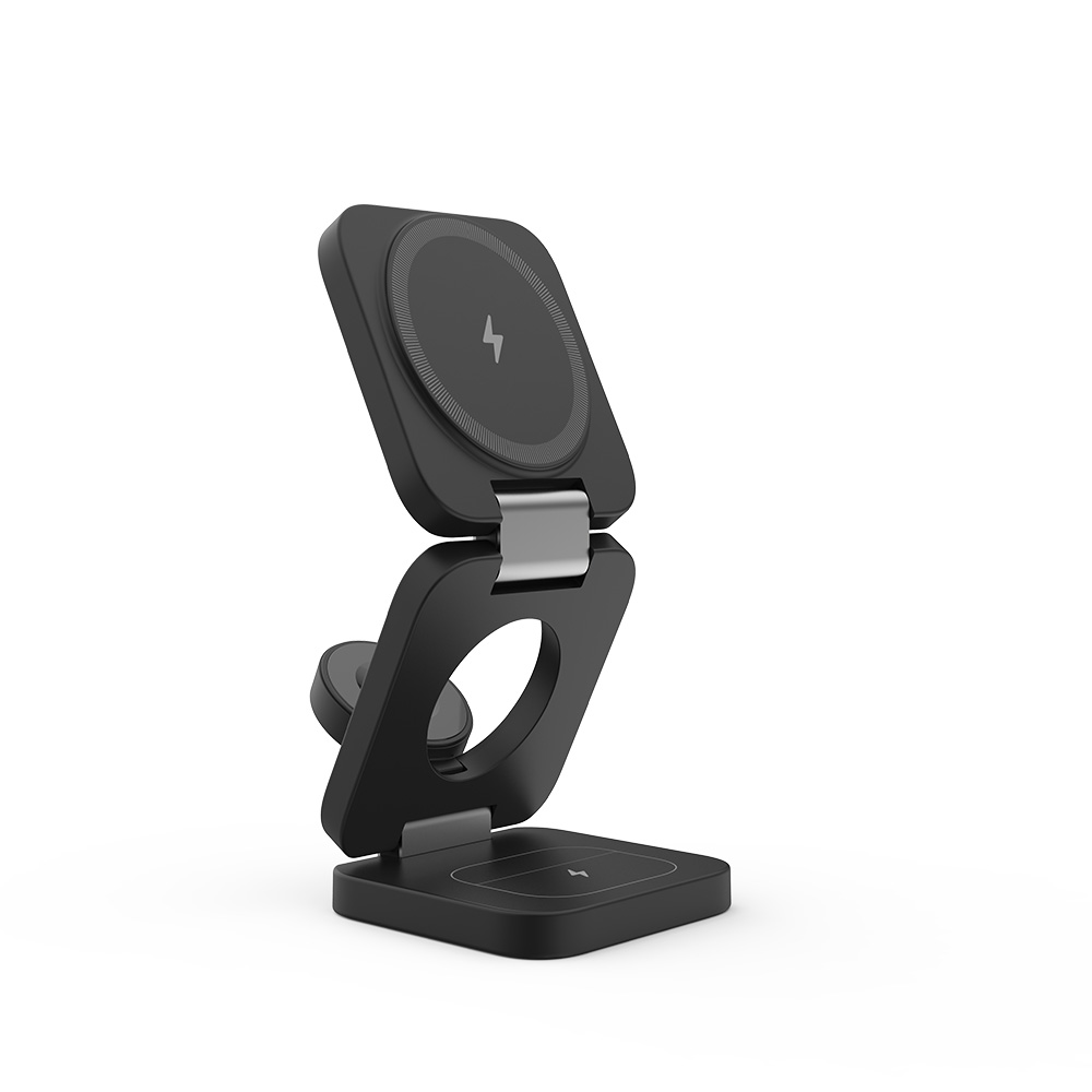 Foldable 3 in 1 Holder Style Magnets Wireless Charger